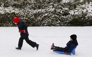 children-snow