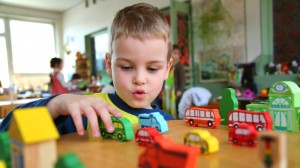 child in kindergarten
