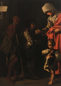 Anonim - Caritatea, ulei pe panza, sec. al XVII-lea