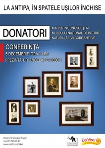 Donatori mai puțin cunoscuti ai Muzeului Național de Istorie Naturală „Grigore Antipa”