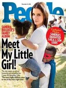 Sandra Bullock a adoptat al doilea copil, o fetita de culoare pe nume Laila