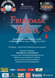“Frumoasa si Bestia” – spectacol de teatru interactiv pentru copii 