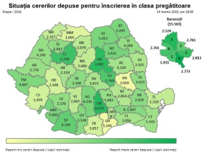 141.035 de cereri de inscriere in clasa pregatitoare, dupa doua saptamani de inscrieri