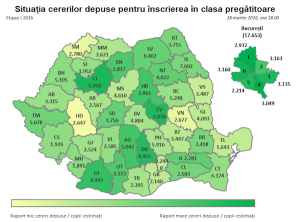 168.226 de cereri validate, dupa prima etapa din calendarul de inscriere a copiilor in clasa pregatitoare 