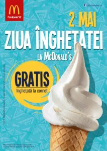 Maine sarbatorim Ziua Inghetatei la McDonald’s