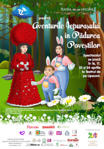 Teatrul Zurli prezinta in premiera " Aventurile Iepurasului in Padurea cu Povesti", la Teatrul de pe Lipscani