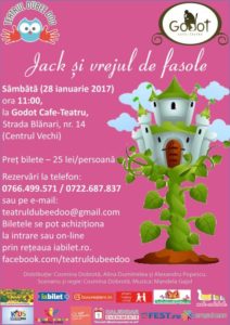 Jack si vrejul de fasole, spectacol de teatru interactiv pentru copii și nu numai