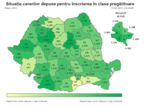 73.871 de cereri depuse în prima săptămână din calendarul înscrierilor în învățământul primar 2017-2018