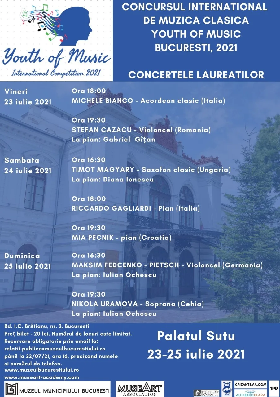 Youth of Music 2021 - Afis general Bucuresti