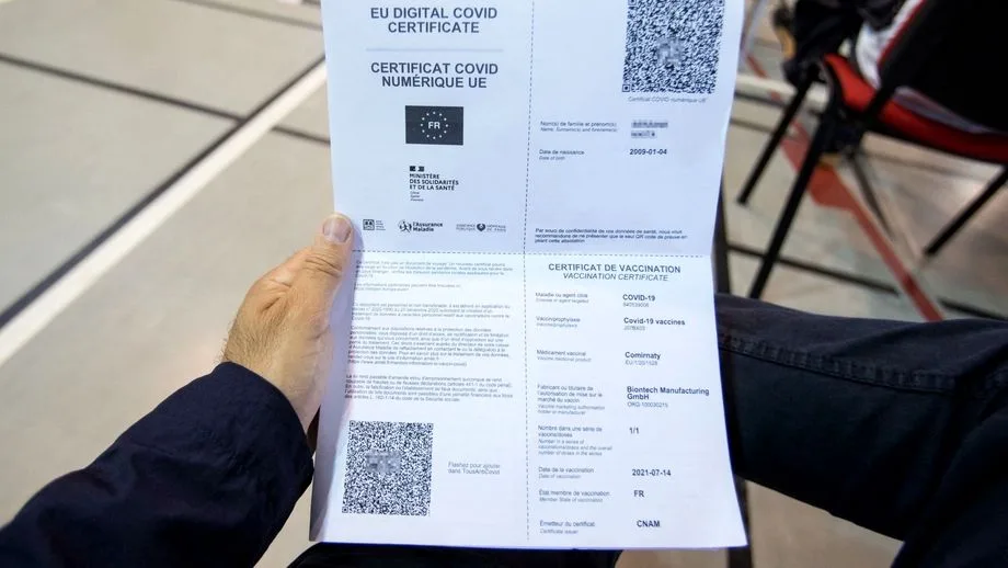 certificat vaccinare