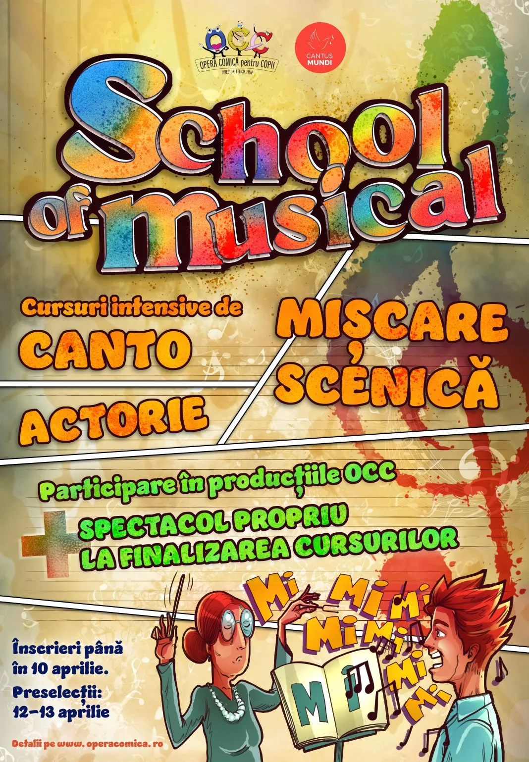 Ultima săptămână de înscrieri pentru „School of Musical”, proiect unic în România