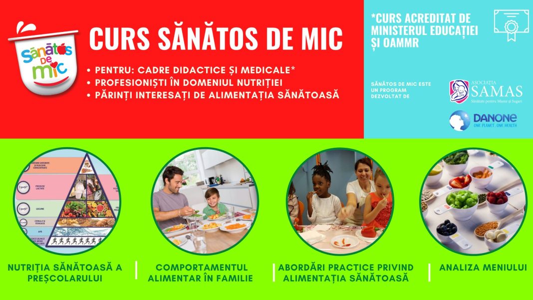 Prima platformă online de educație pentru alimentația sănătoasă a copiilor