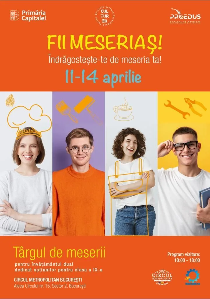 Prima ediție a Târgului de Meserii pentru Învăţământul Dual, la Circul Metropolitan Bucureşti