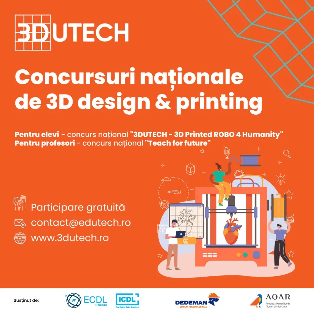 3dutech - concursuri nationale 3d printing & robotica